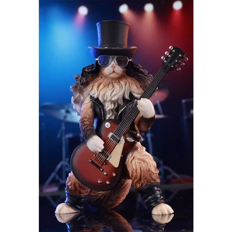 Prevendita JXK Modellino in Resina di Gatto con Chitarra in Scala 1/6, Giocattolo Trendy per Decorazione Scrivania e Regalo