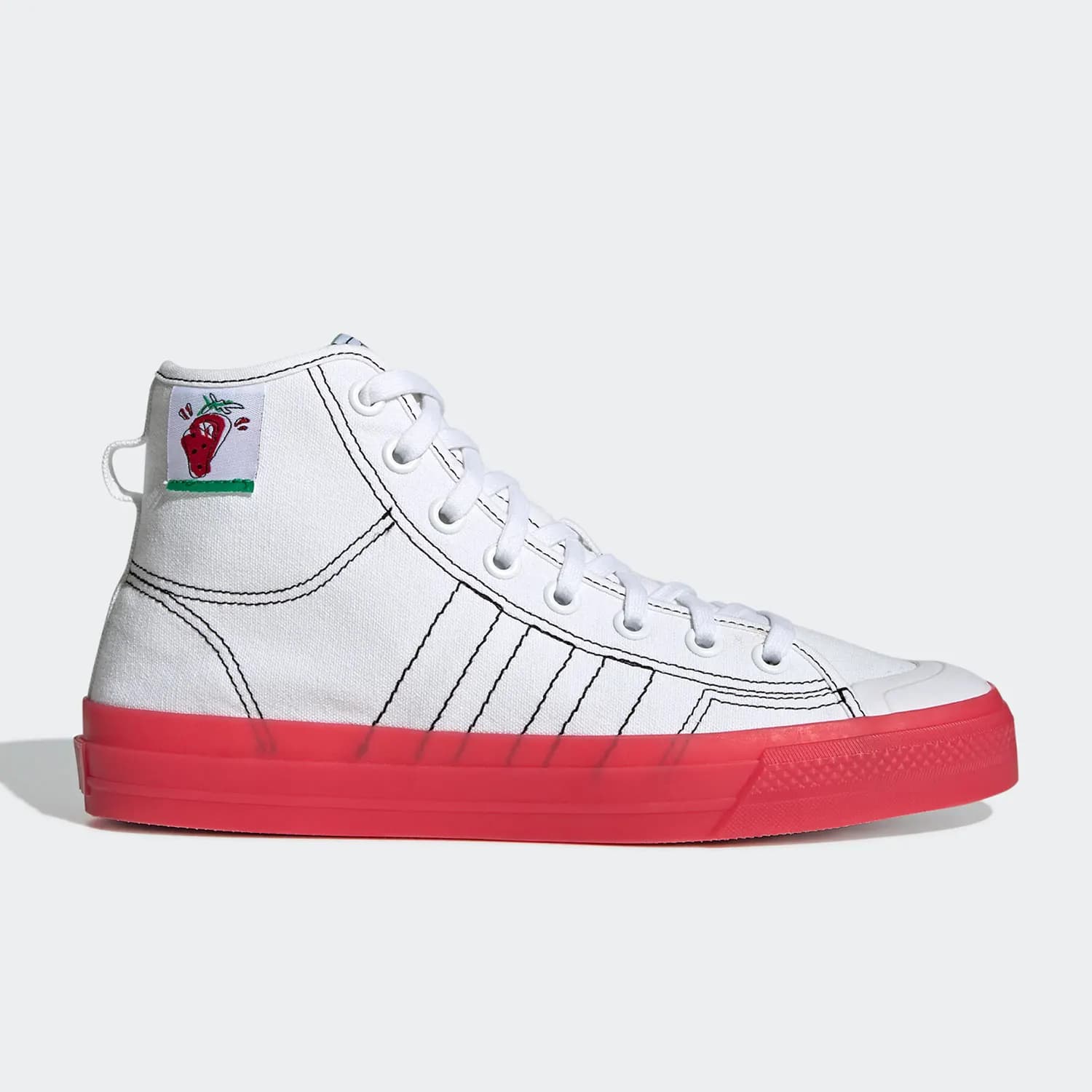 Adidas genuine clover NIZZA men's and women's high top classic canvas casual shoes GX2708