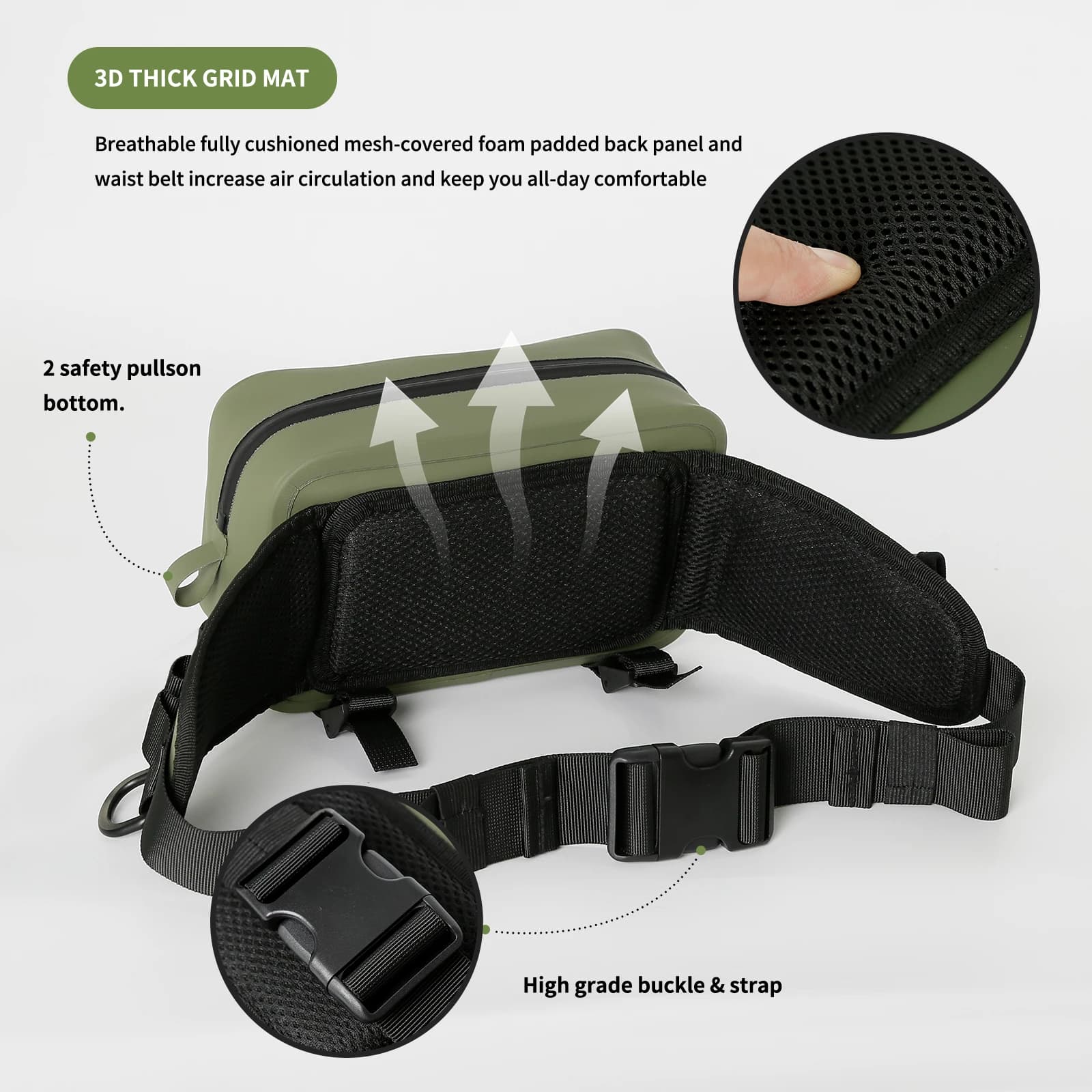 Factory Hot Sale TPU Fishing Boat Waterproof Fishing Waist With Fishing