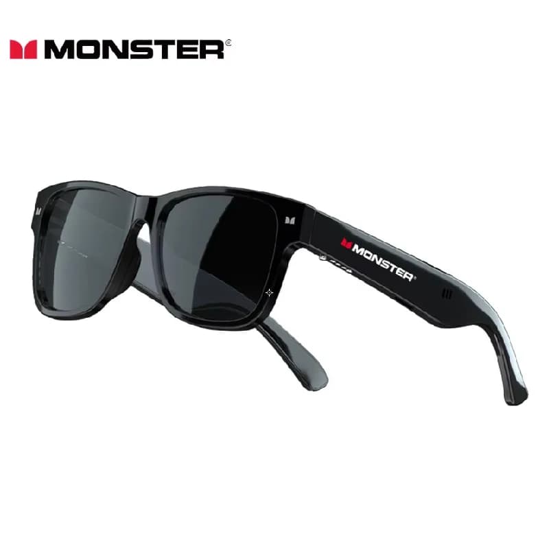Monster Glasses S01 Auricolare Wireless Bluetooth 5.0 Occhiali da sole Sport all'aria aperta Auricolare Chiamate Occhiali musicali