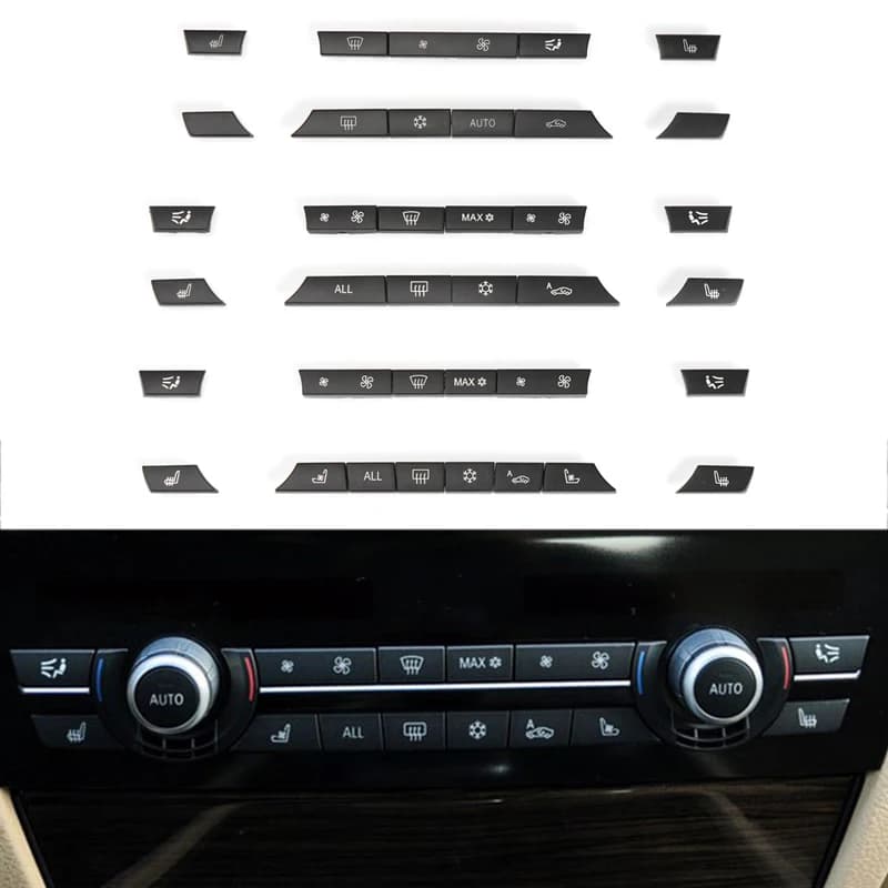 Riscaldamento auto climatizzatore A/C interruttore aria condizionata tappi coperchio pulsante ventola per BMW F01 F02 F06 F07 F10 F11 F12 serie 5/6/7