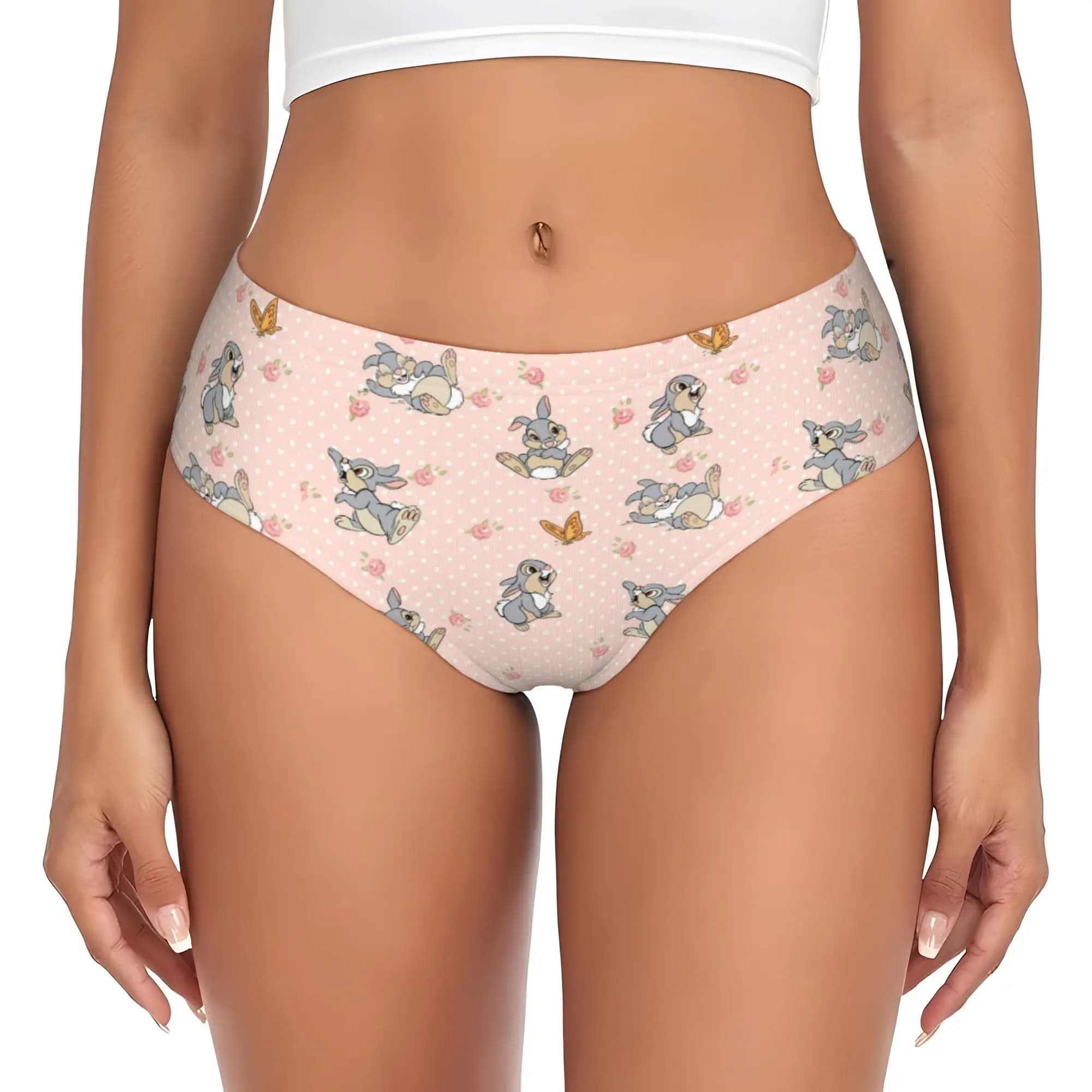 Custom Women's B-Bambies Anime Panties Breathable Briefs Underwear