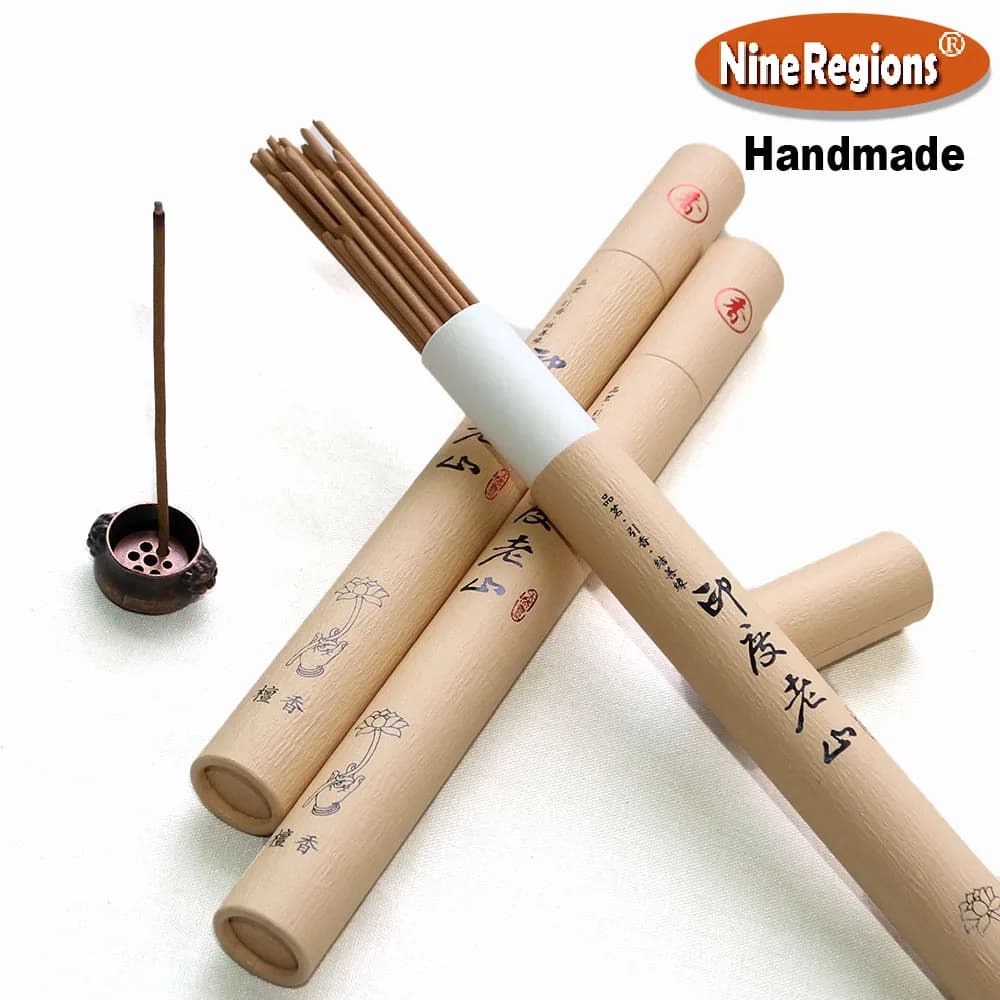 Bastoncini di incenso in legno di sandalo Mysore autentico da 20 grammi Ecologico fatto a mano indiano Laoshan Tan Sapore di latte naturale puro per la meditazione