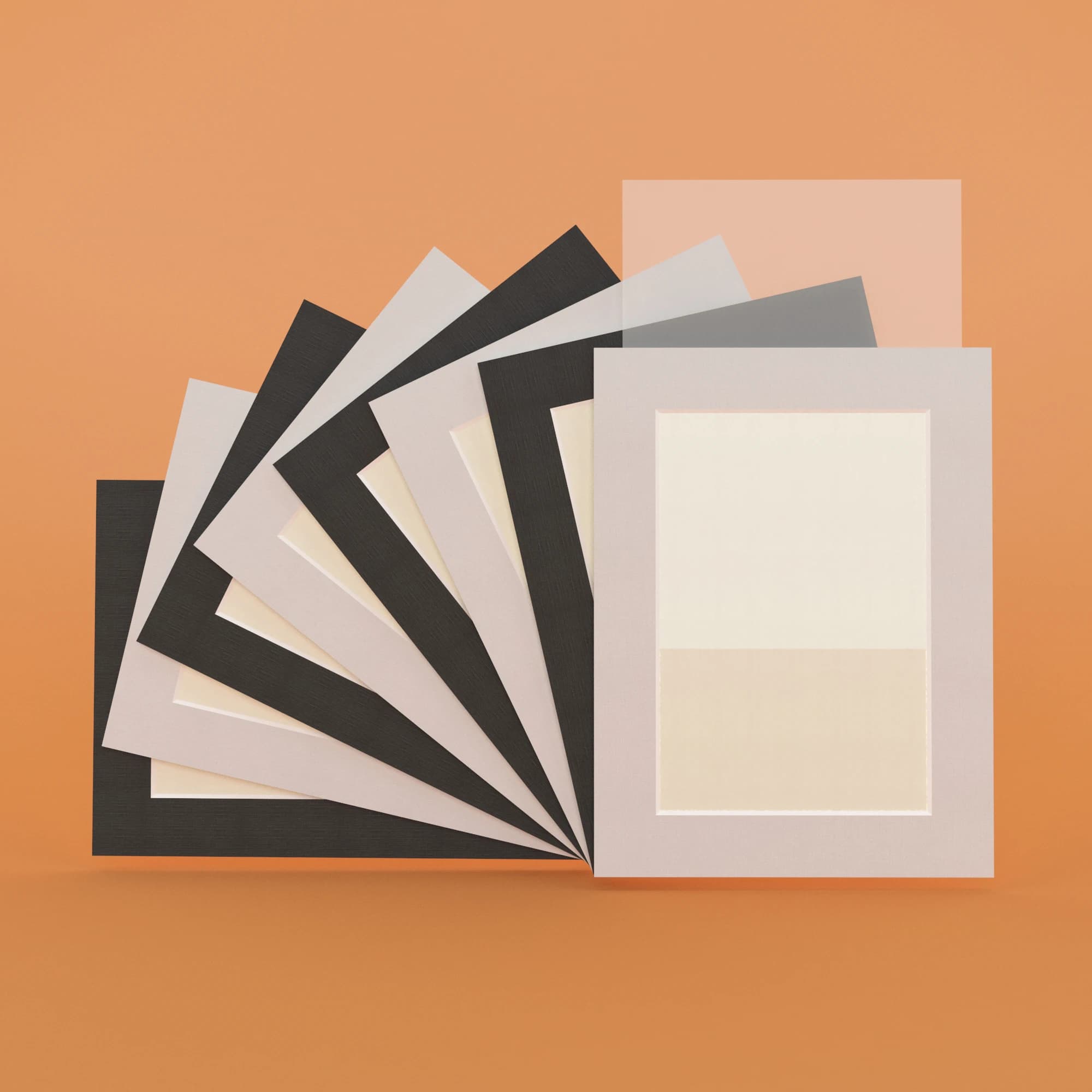 Cornice rettangolare in cartone da 5/6/7/8/10 pollici Bianco/Nero Tappetino da parete per decorazioni fotografiche Artigianato di carta fai da te 8 pz/lotto