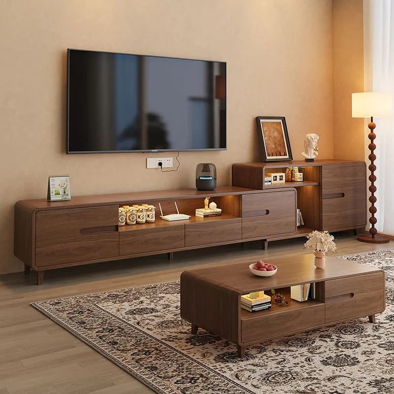 Supporti TV minimalisti estetici Armadi portaoggetti moderni nordici Monitor Tavolo TV Designer Muebles in legno di lusso Mobili alla moda