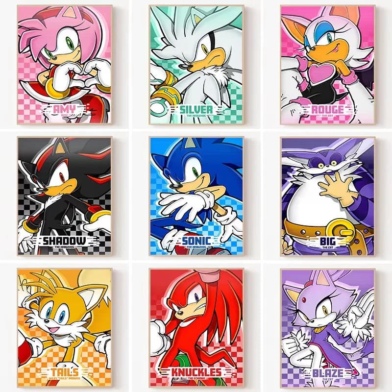 Classic Anime S-Sonic Characters Game DIY Diamond Painting Mosaic Handmade Art Exquisite Creative Gift Home Decoration