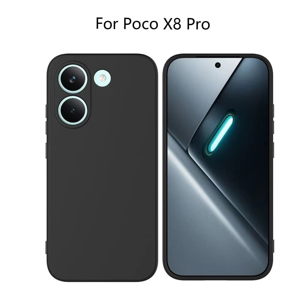 For Xiaomi Poco X8 Pro Square Liquid Silicone Phone Case for Pocophone X8 Pro Poco X8Pro Matte Shockproof Cover Case