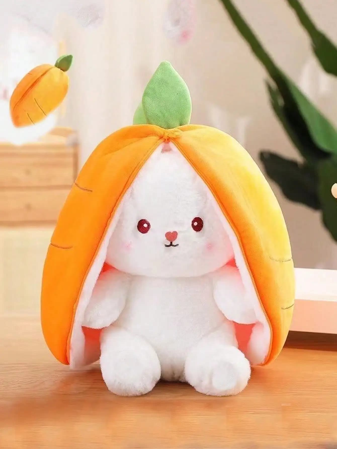 Peluche di coniglio fragola, graziosi giocattoli di coniglietto con orecchie flosciate grandi, bambola di animali di frutta vari, bambole di pezza di coniglietto piccolo, comfort morbido