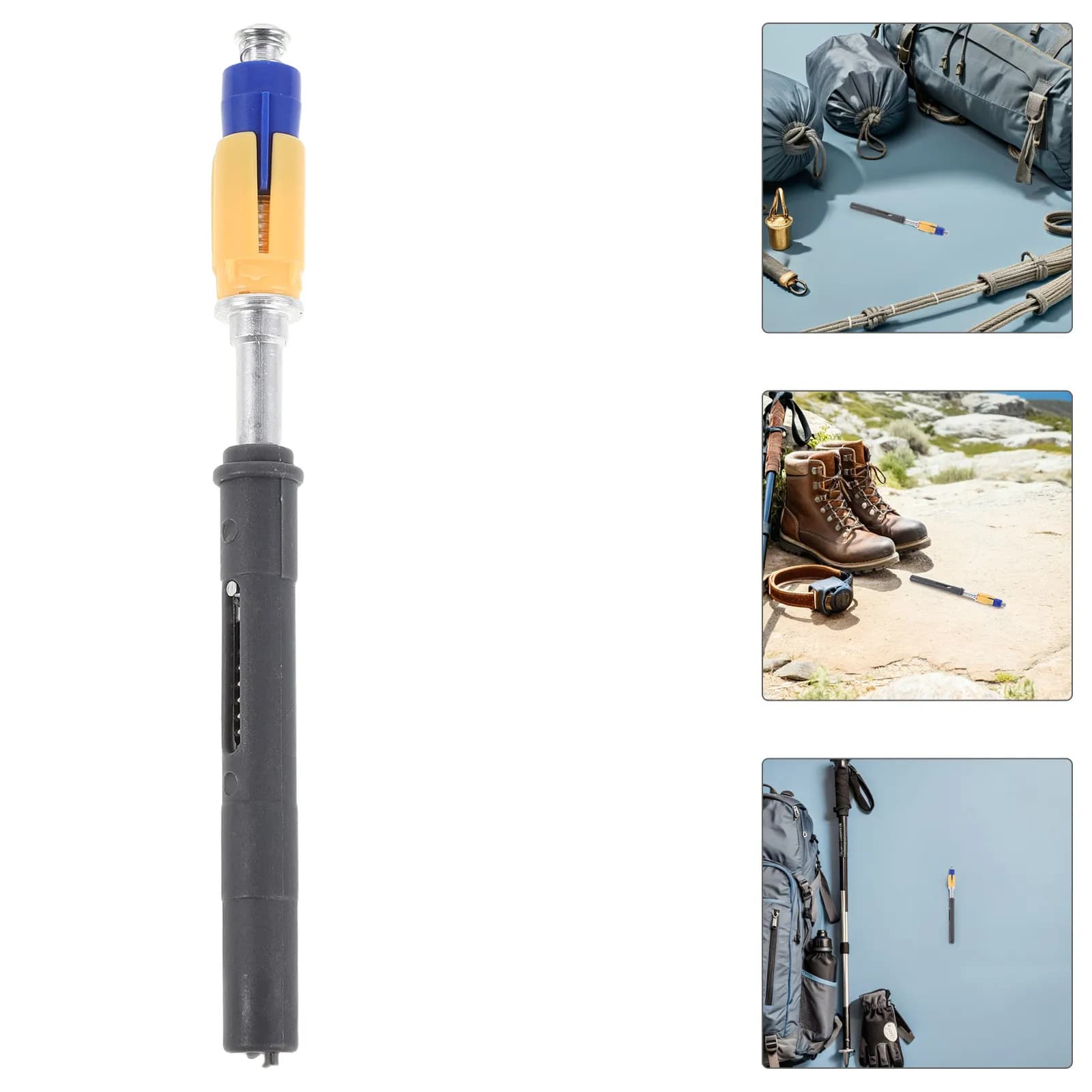 Tubo di espansione giallo brillante per bastone da trekking, parte di ricambio universale, assorbimento degli urti, regolazione stabile