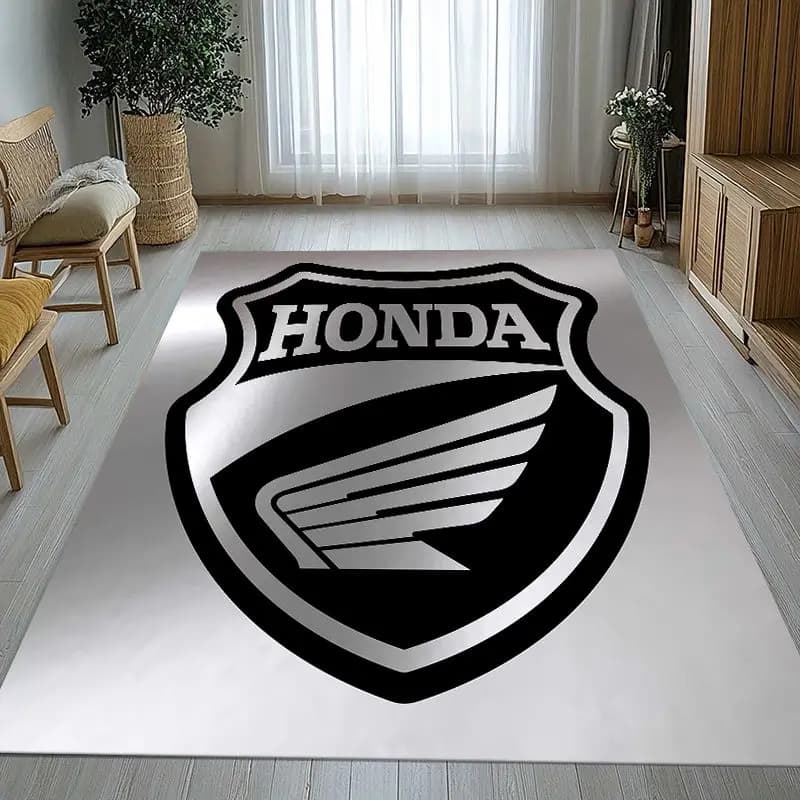 Classic H-HONDA Racing car Moto Living Room Non-Slip Area Rug Soft Carpet for Bedroom Playroom Sofa,Home Decor Doormat Gift