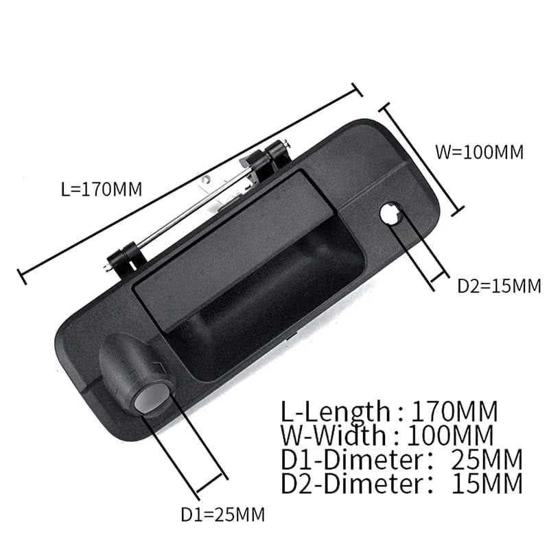 Maniglia per porta bagagliaio per auto, parti della fotocamera con buco della serratura, maniglia esterna per portellone posteriore per Toyota Tundra 2007-2013, accessori esterni per auto