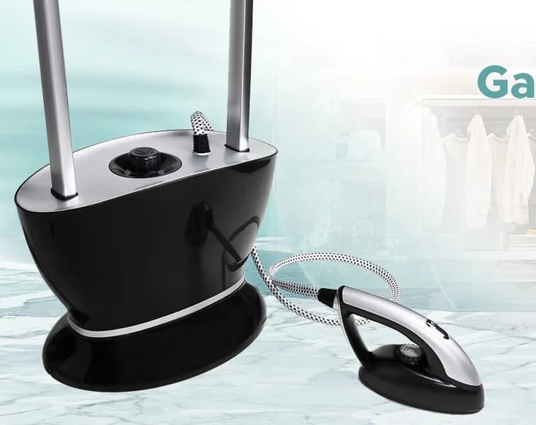 Iron and ironing board all in one, pressurized steamer for clothes with ironing board and clothes hangers 2400 W