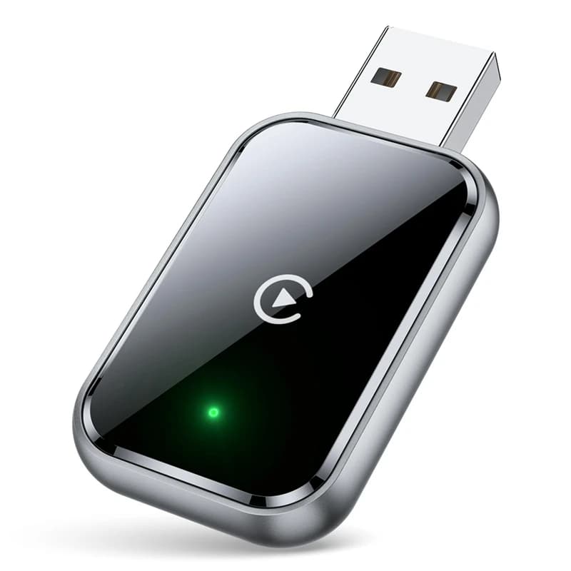 Carplay Wireless Adapter for iPhone, wireless converts, mini size, USB and USB-C, no lag