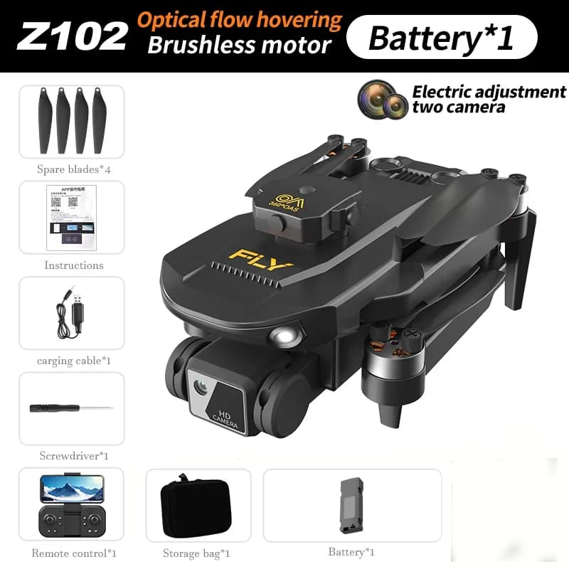 HD 8K Doppia Fotocamera RC Drone Posizionamento del Flusso Ottico Telecomando Quadcopter 360 ° Elicottero RC senza spazzole per evitare ostacoli
