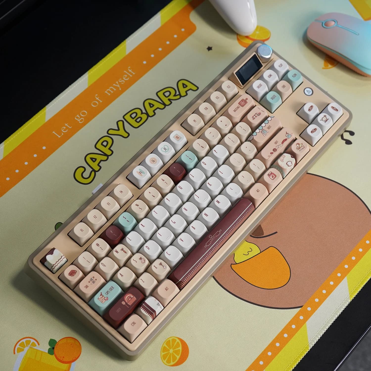 NPKC Originale 118 Tasti MA Profilo Copritasti PBT Keycap Set Per MX Interruttore Tastiera Meccanica Caps Carino Copritasti Cartoon Key cap