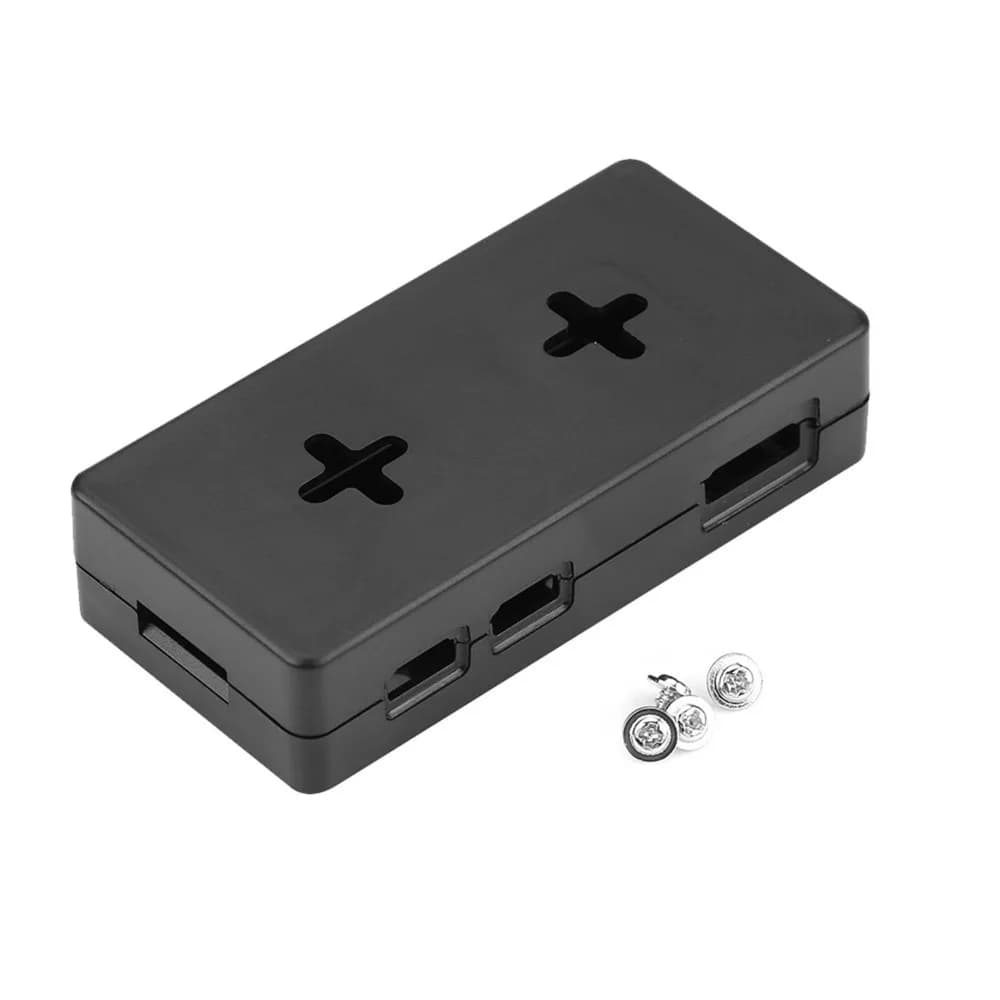 Guscio protettivo in plastica ABS nero/trasparente con design smontabile per Raspberry Pi Zero W / 1.3