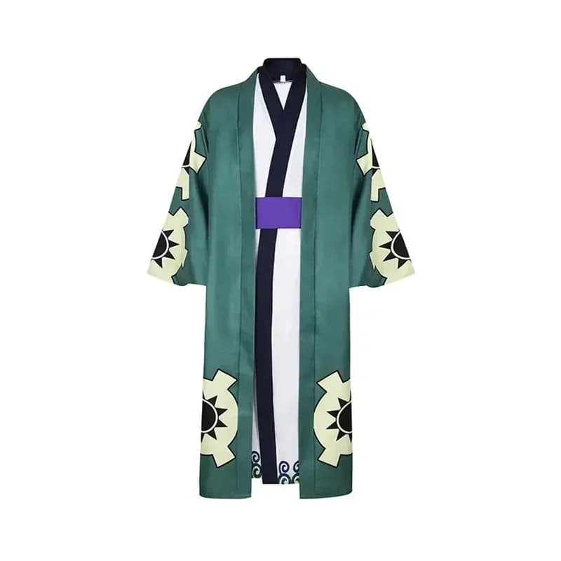 25COS2025 Treasure Pirates Cos Suit Country Cos Zoro Shiro Accappatoio Kimono Abbigliamento Cosplay