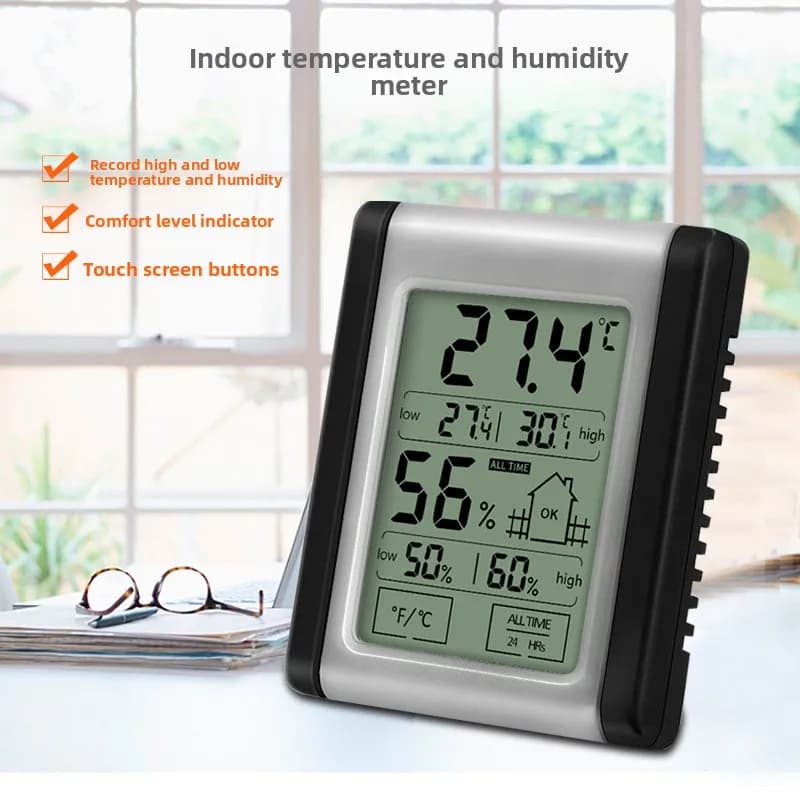 DTH-124 High Precision Electronic Thermometer for Home Use with Touch Screen, Digital Thermometer for Serra