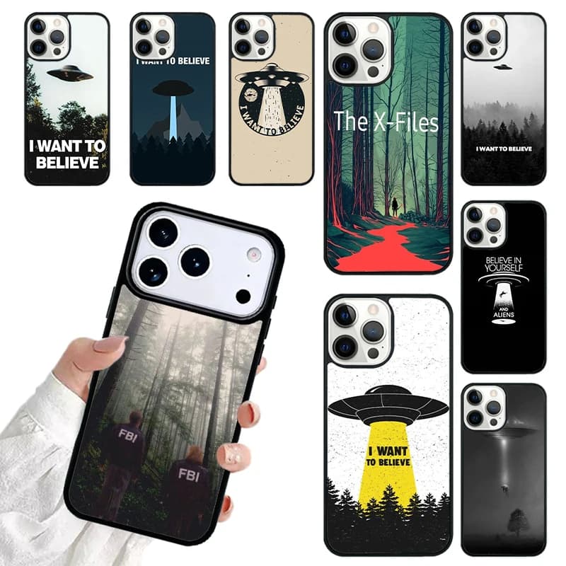 The X Files I want to believe SOFT Phone Case For iPhone 17 16 15 14 13 12 11 Pro Max 17air Shockproof Cover Fundas