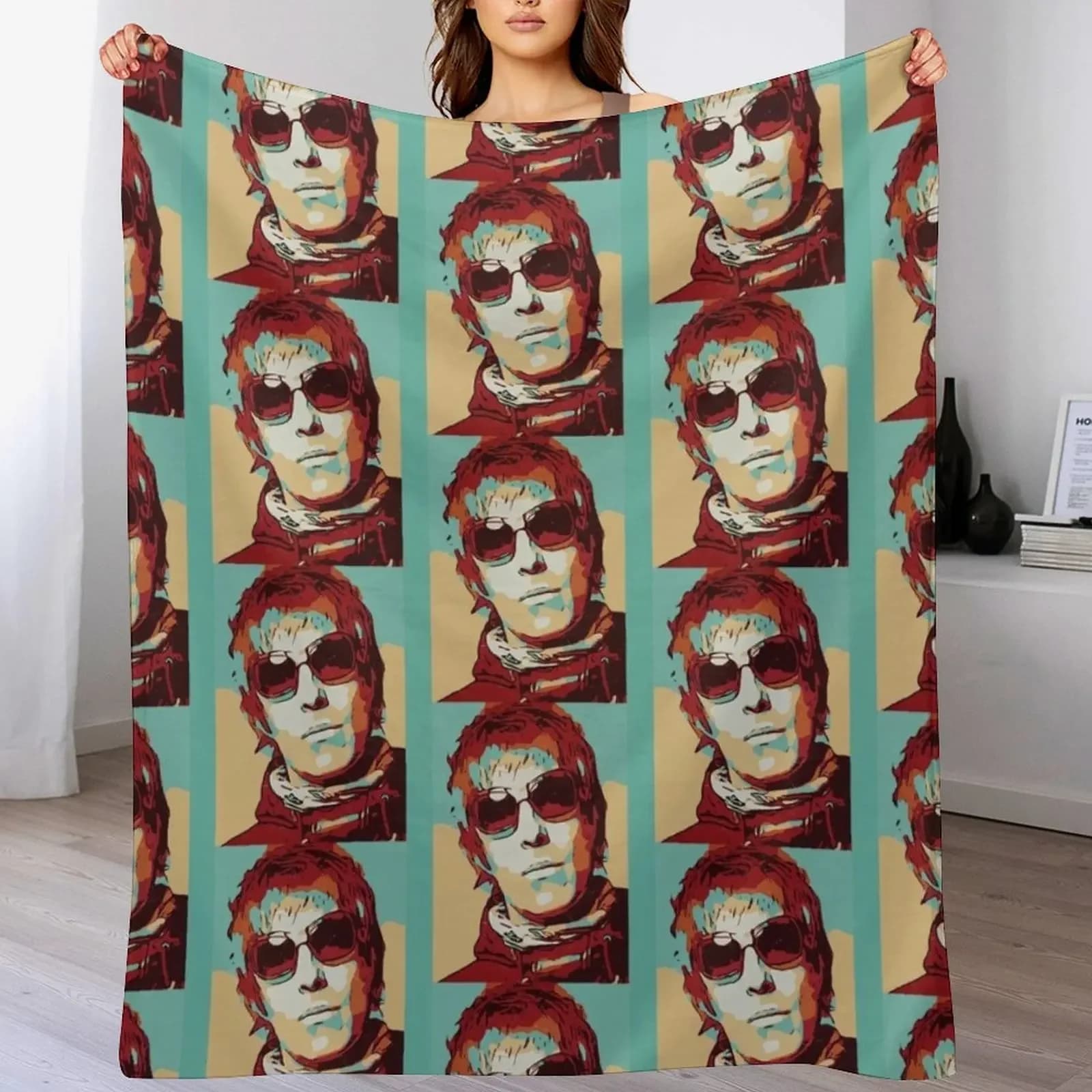 Liam Gallagher Shooting cover Luxury decorative blanket Addens cosplay anime Covers for sleeping bag