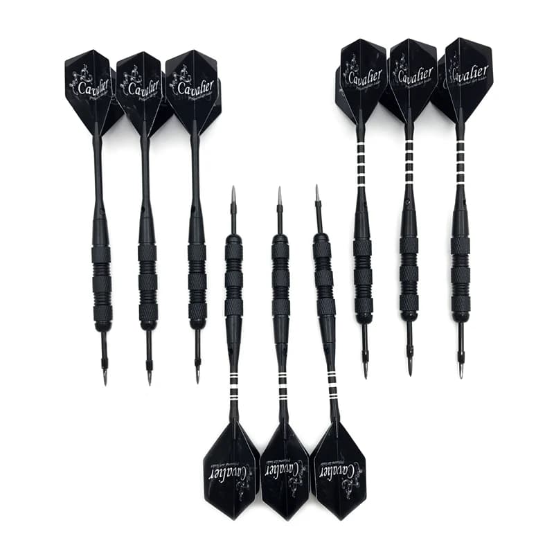 New Darts 3Pcs/set High-quality 18g Steel Tip Darts Black Alumium Alloy Shaft Flight