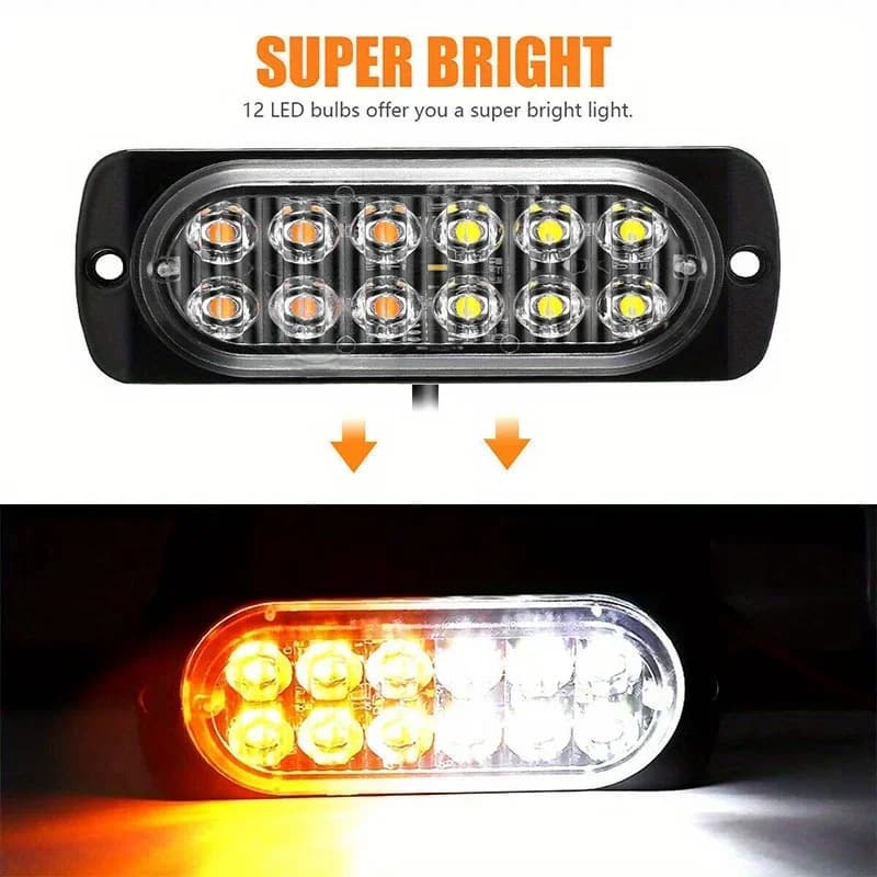 Nuova torcia a 12led Automotive General 12v-24V luce laterale per camion luce di sicurezza luce di avvertimento notturna accessori