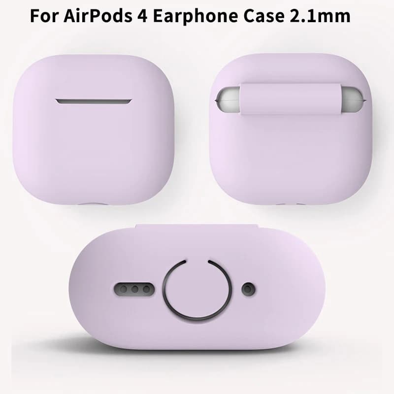 For Apple AirPods 4 Silicone Protective Cover with Charging Port Anti-Dust Dirt Dust Plug for Airpods 4 Earphone Case New Case