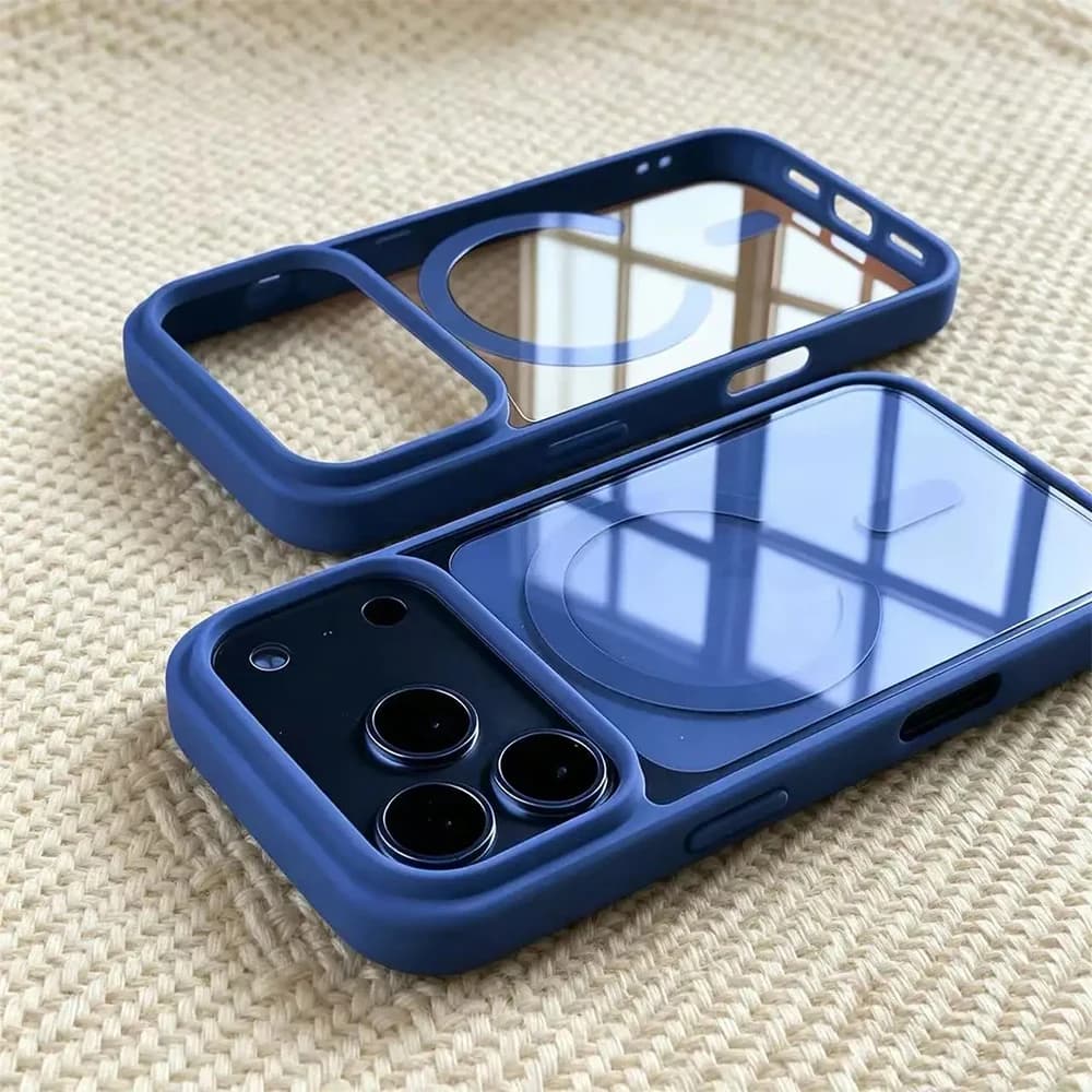 Fashion for Magsafe Wireless Charge Phone Case for IPhone 18 17 Air 16 15 14 Plus 13 12 Pro Max Transparent Acrylic Back Cover