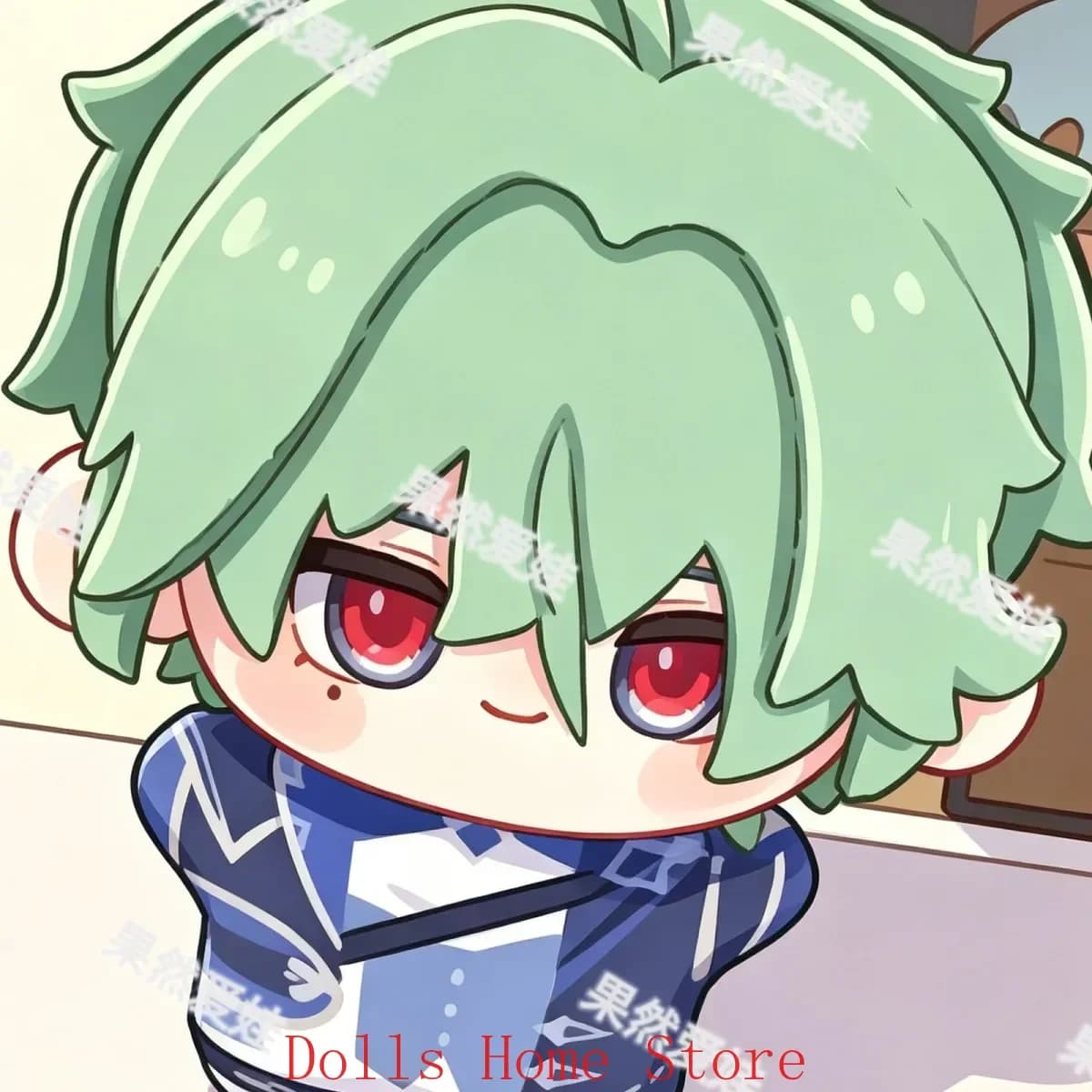 Lohen Genshin Impact Peluche Anime Carino Cosplay Cuscini Peluche a Forma di Stella Marina Ciondolo 10cm Portachiavi Gioco Regalo Charm