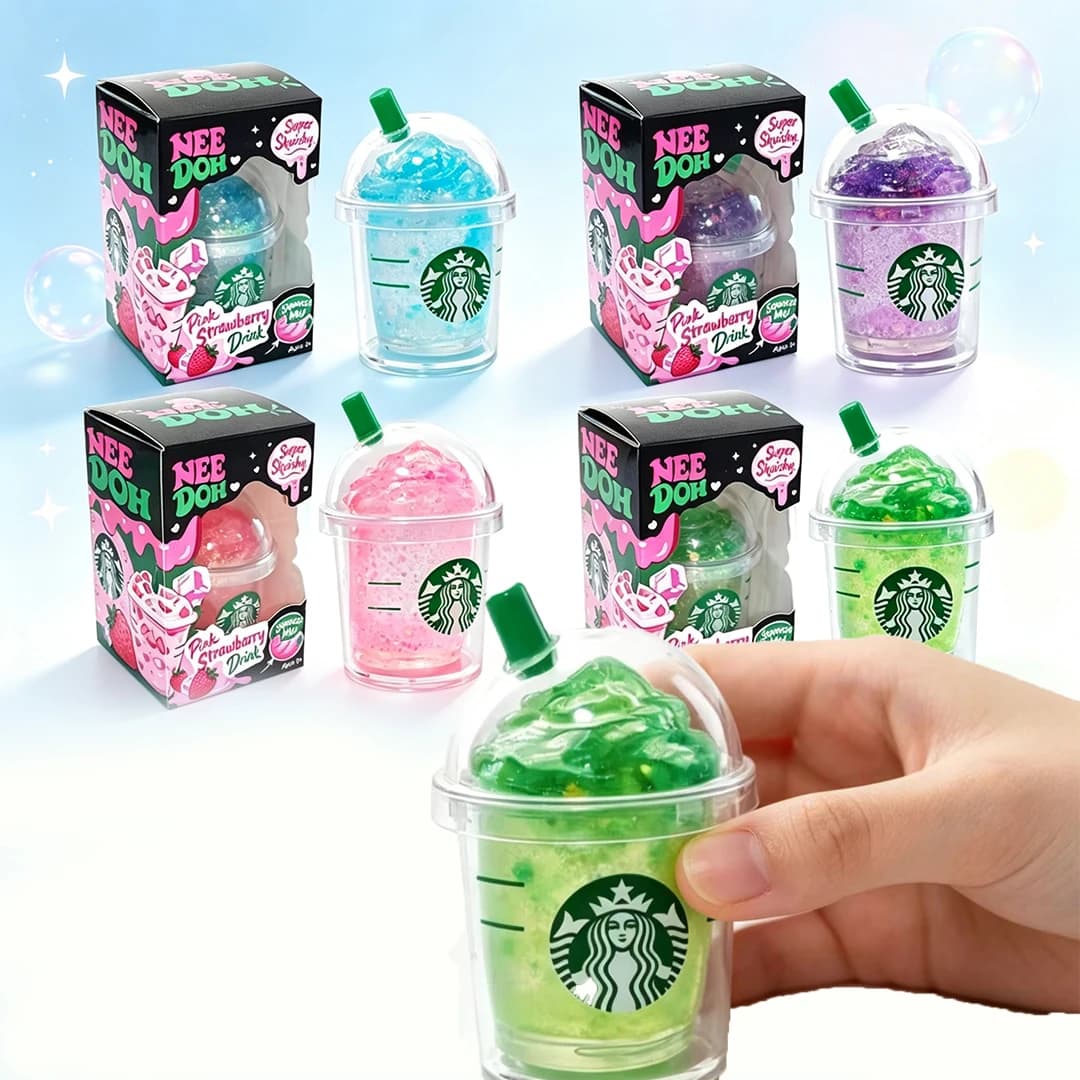 /Schylling NeeD Doh Bilnd Box Stress-relief drink cup Sensory Squeeze Toy Stress Relief Snowball For Focus ADHD Gifts