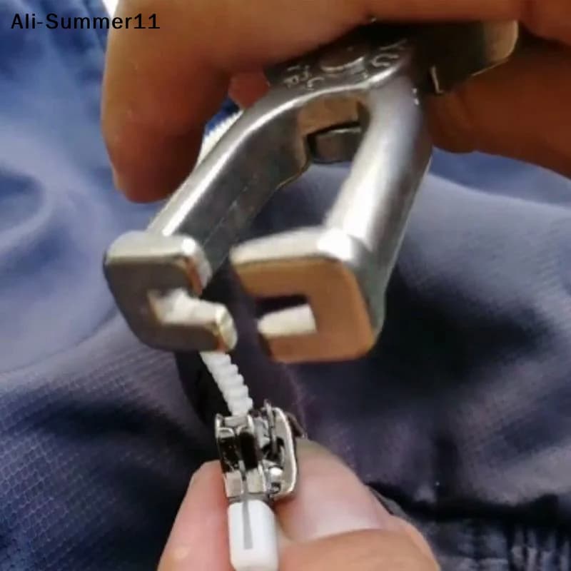 【D11】Pinze per Cerniere in Acciaio Inossidabile per Installazione Cerniere, Riparazione Abiti e Scarpe, Kit Fai-da-Te, Accessori per Cucito