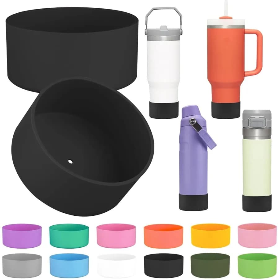 Manicotto per stivale in silicone da 2 pezzi per bottiglia d'acqua IceFlow a flusso rapido 24 once Paraurti per stivale in silicone per tempra 40 once per IceFlow 20 once 30 once