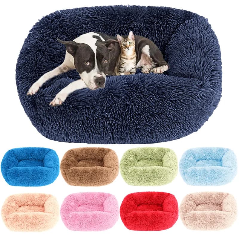 Cuccia per cani divano in peluche accessori soffici cestini cestini grande piccolo grande cuscino animali domestici cani cucciolo cuccia letti letti gatti