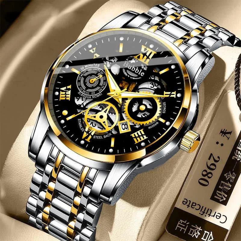 Men's UTHAI L93 watch, versatile quartz watch, luxury, fashionable, high-end, bright, waterproof, with Roman numerals, men's watch.