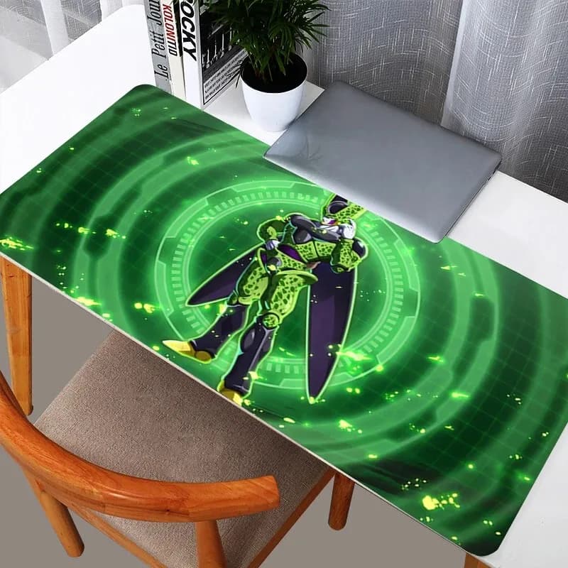 DBZ Dragon Ball Cell Mouse Pad PC di grandi dimensioni Computer Gamer Accessori da gioco Kawaii Mousepad Tastiera Tappetino da scrivania Tappeto da tavolo
