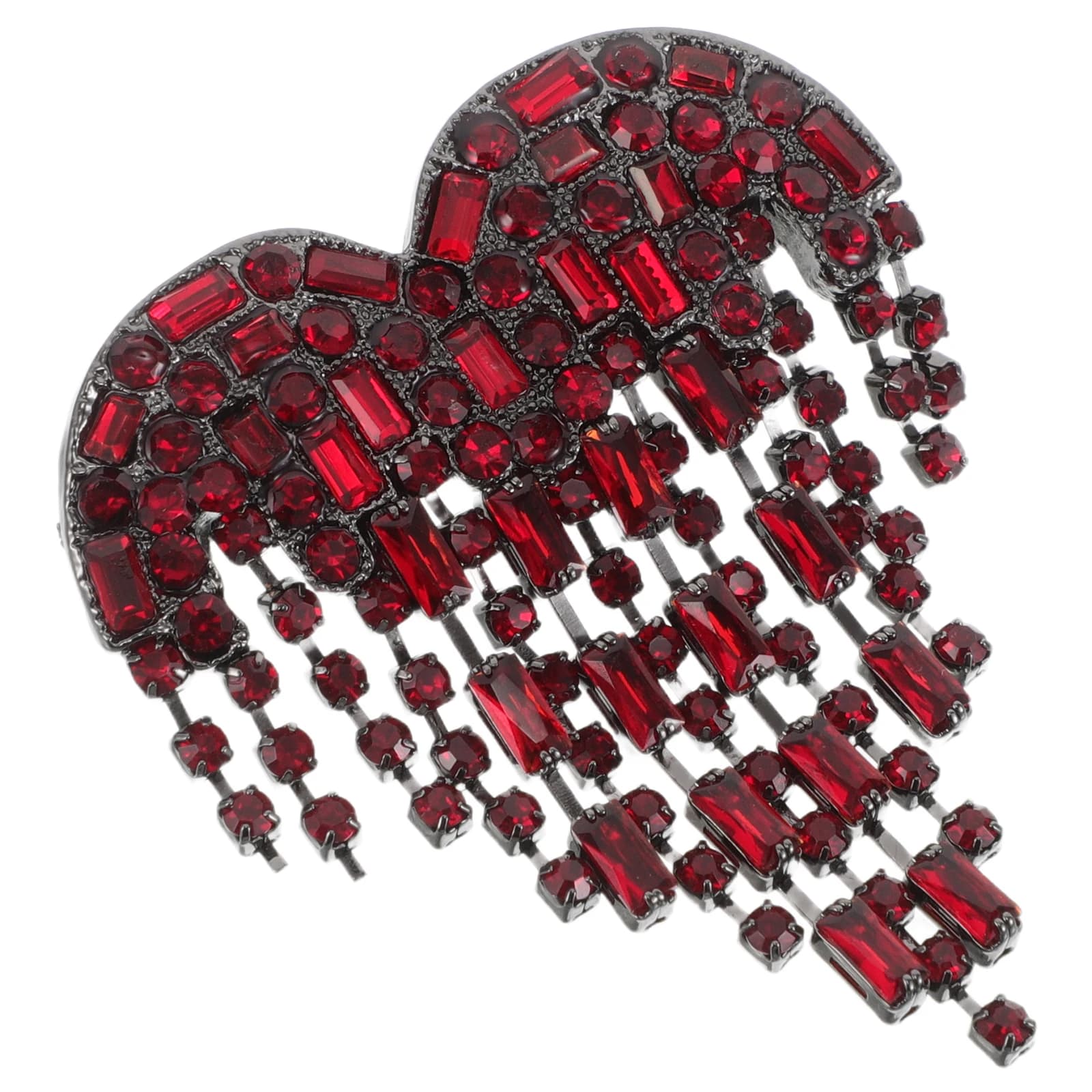 Dress Lapel Pin Heart Charm Clothes Accessory Bridesmaid Brooch Blouse Banquet Bridal Christmas Bridal Christmas New 2025