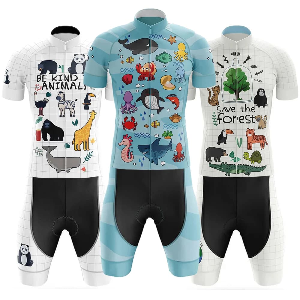 Under The Sea Bike Men's Kit Cycling Bike Road Bike Maillot in My Head Shorts Ropa Fast Drying Cycling Set Bicycle Clothing