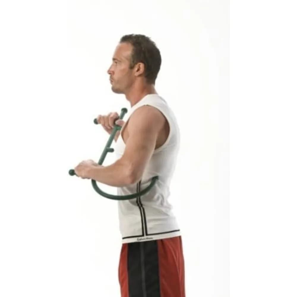 2 Pezzi Massaggiatore Verde per Alleviare il Dolore Muscolare, Pistola per Massaggio Elettrica Portatile
