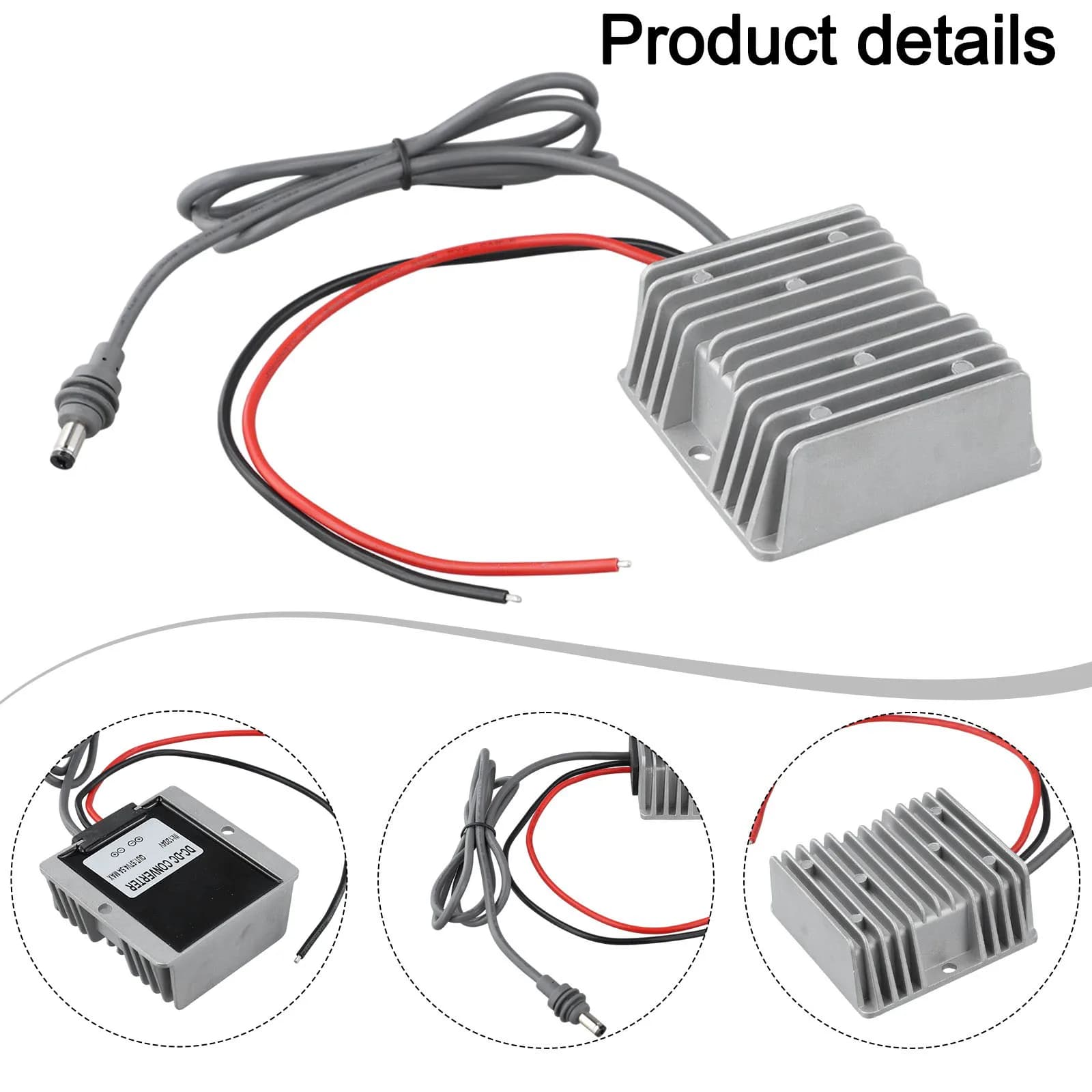 Adattatore di alimentazione impermeabile Adattatore di alimentazione da viaggio da 12 V 24 V a 57 V 74 * 74 * 32 mm Gamma di temperatura del controller di circuito da -40 a 85