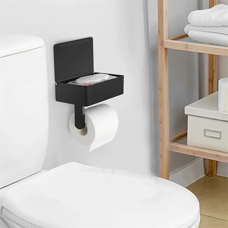 Supporto per carta igienica per montaggio a parete accessori per fazzoletti da bagno supporti per Rack accessorio per carta da cucina autoadesiva senza punzoni