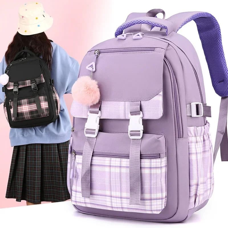 1PC Cute High-Quality Backpack for Teen Girls Stylish School Bag Casual Travel Backpack for Students Durable Backpack for Girls