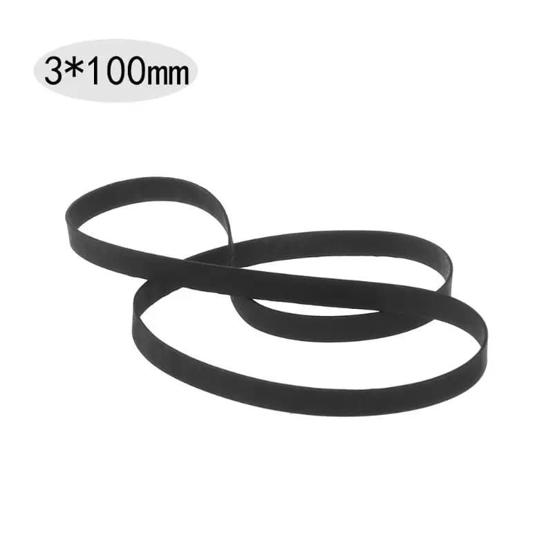 Cinghie per macchine a cassetta universali da 3 mm di larghezza Assortite Cinghia in gomma piatta Common Drive per registratori CD DVD