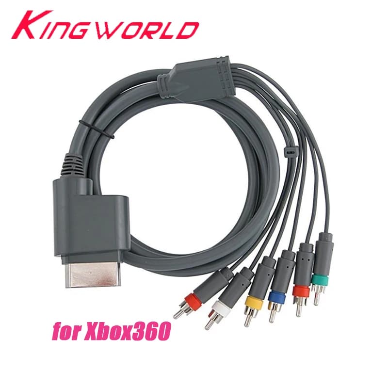 Sostituzione per Xbox 360 Cavo composito componente HDTV da 1,8 m Cavo audio video AV per console XBOX360 6RCA