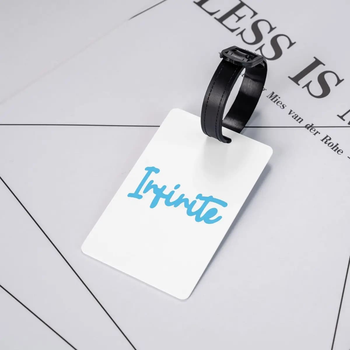 Etichette per Bagagli Caylus Merch Infinite, Accessori per Valigie, Etichetta per Bagaglio da Viaggio, Porta Etichetta con Nome e Indirizzo