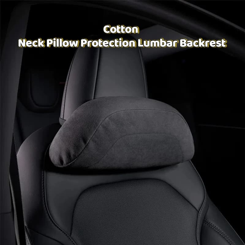 Cuscino per il collo Protezione Cuscino per schienale lombare Cuscino lombare in cotone Cuscini per Tesla Mercedes-benz BMW Audi Accessori auto