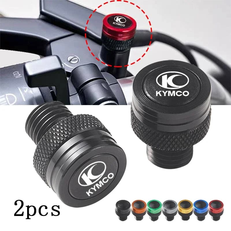 Motorcycle M10*1.25 Aluminum Screws Bolts Mirror Hole Plugs Cap For KYMCO Xciting 250 300 400 AK550 CT250 CT300 S400 DOWNTOWN