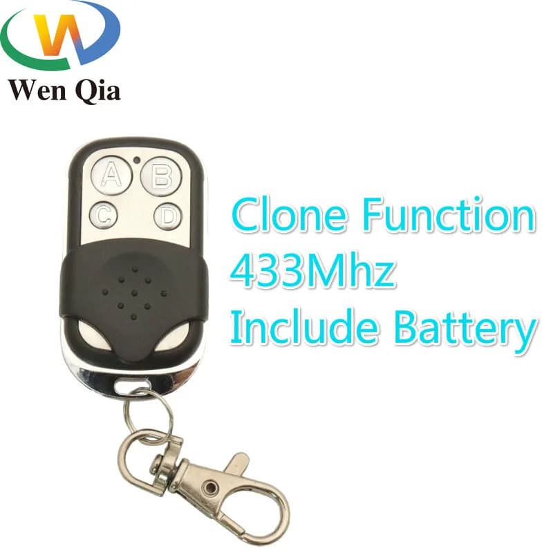 Wenqia 433Mhz Rf Universal Copy Clone trasmettitore telecomando Wireless 4 pulsanti duplicatore portachiavi per porta del Garage Car CAME