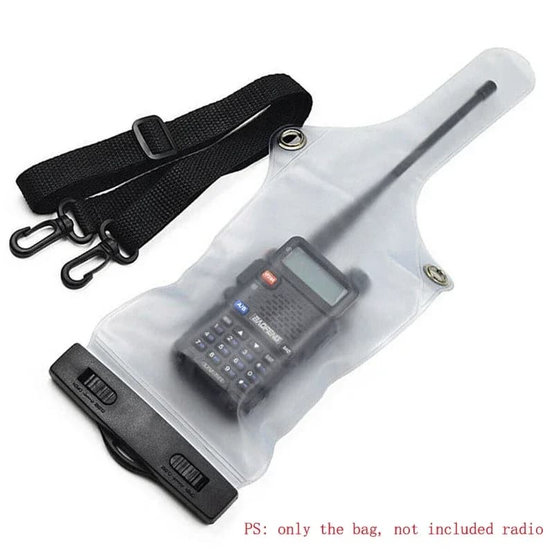 Custodia Protettiva Impermeabile in PVC Antipolvere per Radio Walkie Talkie Universali Baofeng Kenwood Motorola ICOM