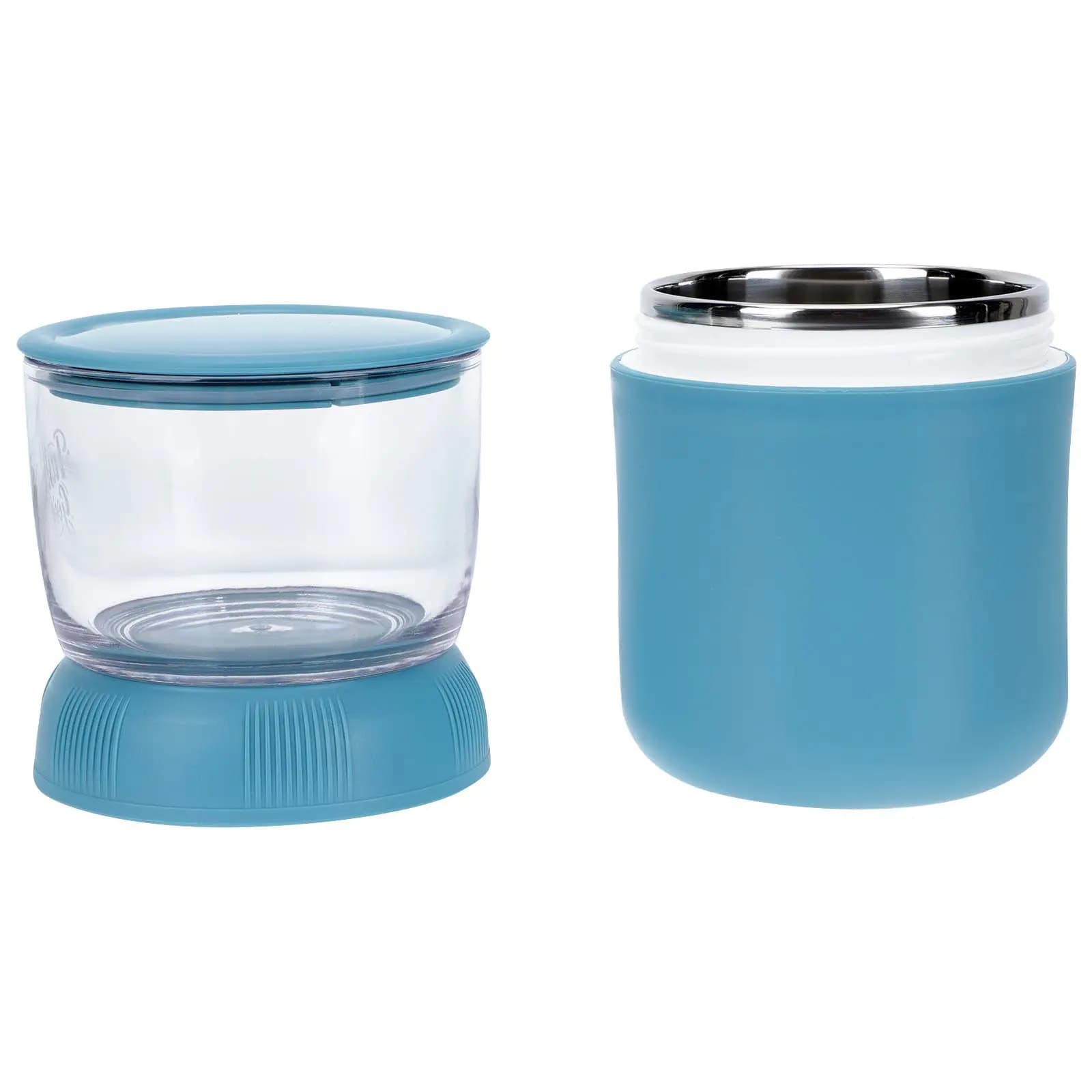 Stainless steel food container, portable breakfast cup, double layer insulation soup container, for hot food, cereal, milk, heat