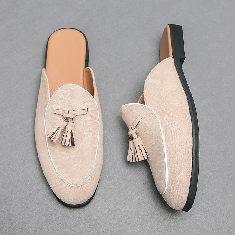 Ciabatte da uomo estive Baotou, mules casual alla moda, pantofole di lusso firmate, mocassini slip-on da uomo, Chanclas De Hombre